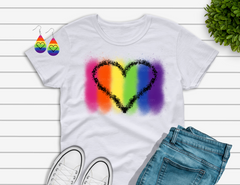 Digital download -  Combo set - Tear drop earring and rainbow design set - made for our sub blanks