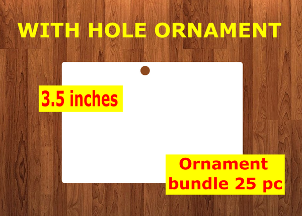 Rectangle with hole - Ornament Bundle Price