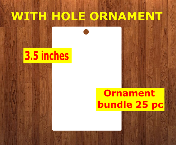 Rectangle with hole - Ornament Bundle Price