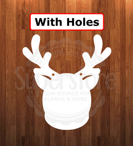 With holes - Reindeer shape - 6 different sizes - Sublimation Blanks