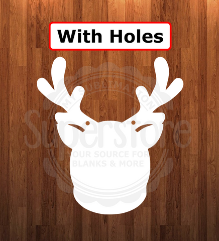 With holes - Reindeer shape - 6 different sizes - Sublimation Blanks