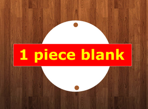 2.5 inch sublimation white blanks circle with 2 holes