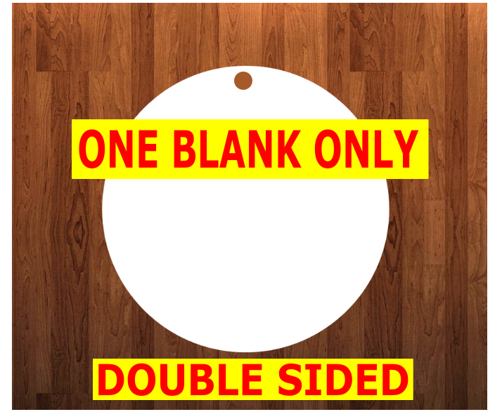 Sublimation Ornament BLANK Double Sided MDF - Benelux Circle