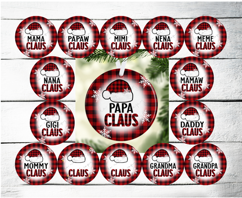 Digital Download - 15pc Claus plaid  design  bundle - made for our blanks
