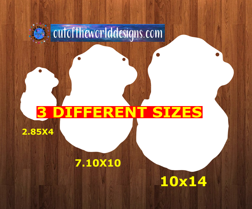 With HOLES - Santa head - Wall Hanger - 3 sizes to choose from -  Sublimation Blank  - 1 sided  or 2 sided options