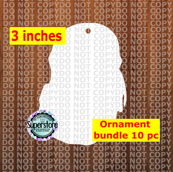 New Pirate Santa - WITH hole - Ornament Bundle Price