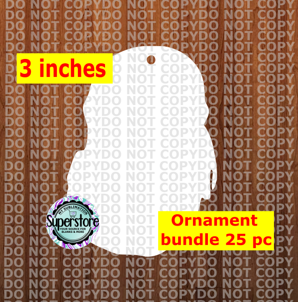 New Pirate Santa - WITH hole - Ornament Bundle Price