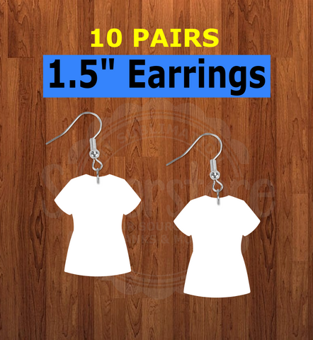 Scrub - Shirt -   earrings size 1.5 inch - BULK PURCHASE 10pair