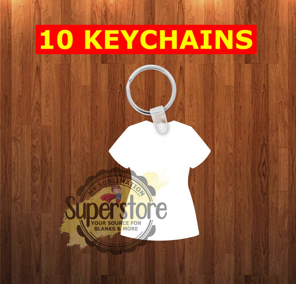 Shirt - Scrub - Jersey Keychain - Single sided or double sided - Sublimation Blank