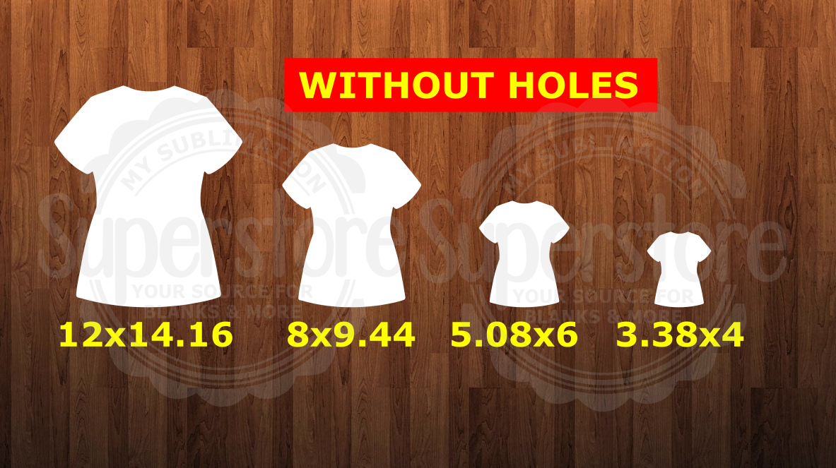 Shirt - Scrub - Jersey withOUT holes - 4 different sizes - Sublimation Blanks