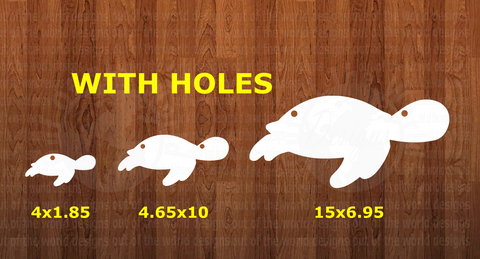 With holes - Sea Turtle  - 3 sizes to choose from -  Sublimation Blank  - 1 sided  or 2 sided options