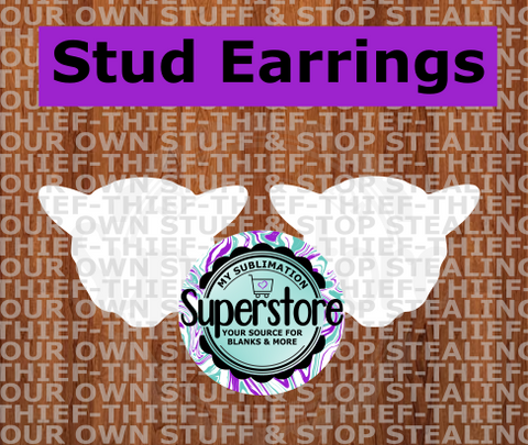 10 or 20 pair bulk buy - Sheep head half inch studs for earrings