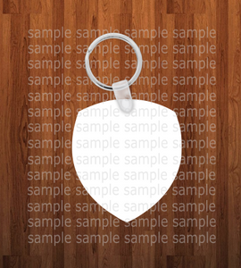 Shield Keychain - Single sided or double sided - Sublimation Blank
