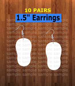 Shoe earrings size 1.5 inch - BULK PURCHASE 10pair