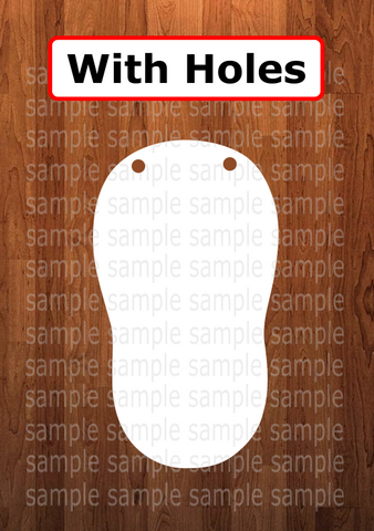 With holes - Shoe shape - 6 different sizes - Sublimation Blanks