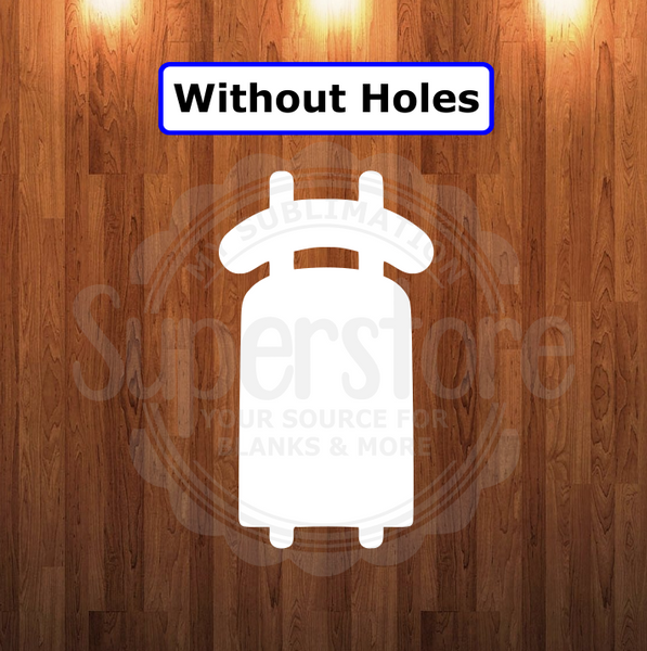 WithOUT holes - Sleigh shape - 6 different sizes - Sublimation Blanks