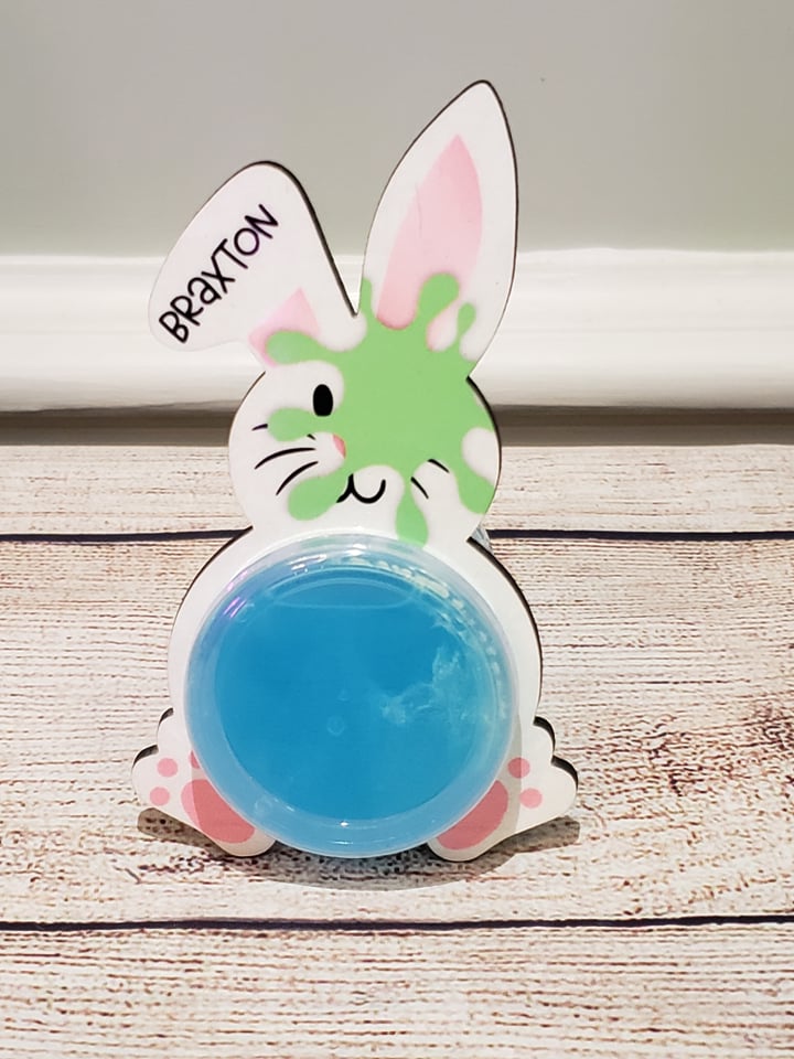 (Instant Print) Digital Download - Bunny slime  add you own name  - made for our blanks