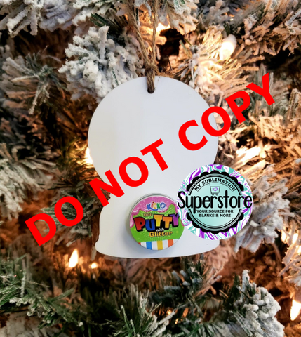 Snowglobe with hole cut out for SLIME- 1pc or 10pc option
