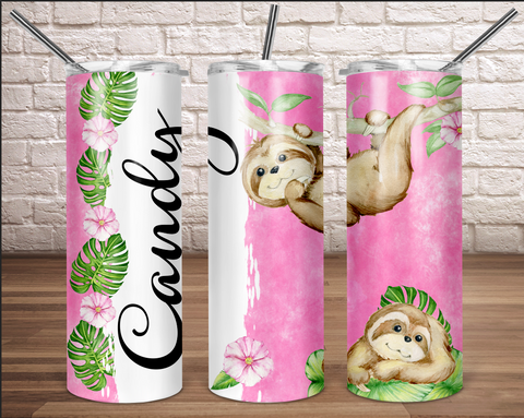 Digital Download  - Sloth tumbler - made for our blanks