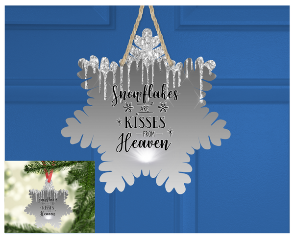 Digital download - Snowflakes are kisses from Heaven