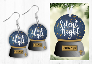 (Instant Print) Digital Download - Silent night snowglobe design - made for our blanks
