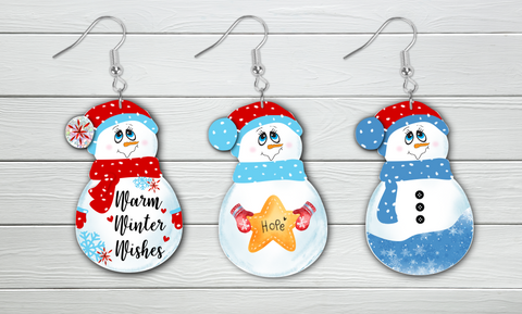 Digital Download - Snowman with beanie 3pc bundle - made for our blanks