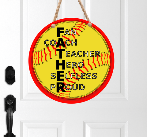 (Instant Print) Digital Download - Softball FATHER