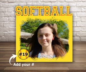 (Instant Print) Digital Download - Softball frame for our blanks