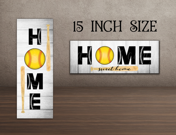 Digital Download - 4pc 18 and 15 inch softball sign design - made for our blanks