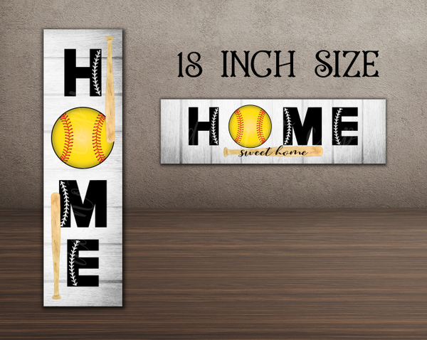 Digital Download - 4pc 18 and 15 inch softball sign design - made for our blanks