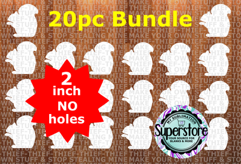 2 inch - Squirrel - (great for badge reels & hairbow centers)