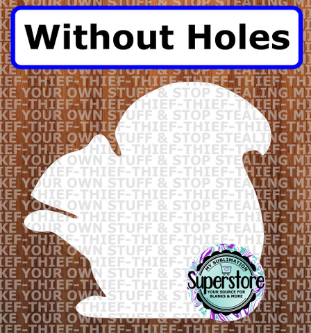 Squirrel - withOUT holes - Wall Hanger - 5 sizes to choose from - Sublimation Blank