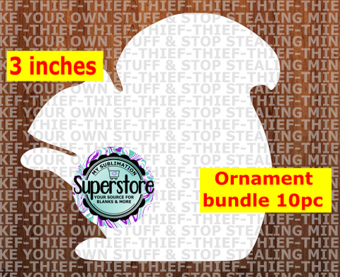 Squirrel - withOUT hole - Ornament Bundle Price