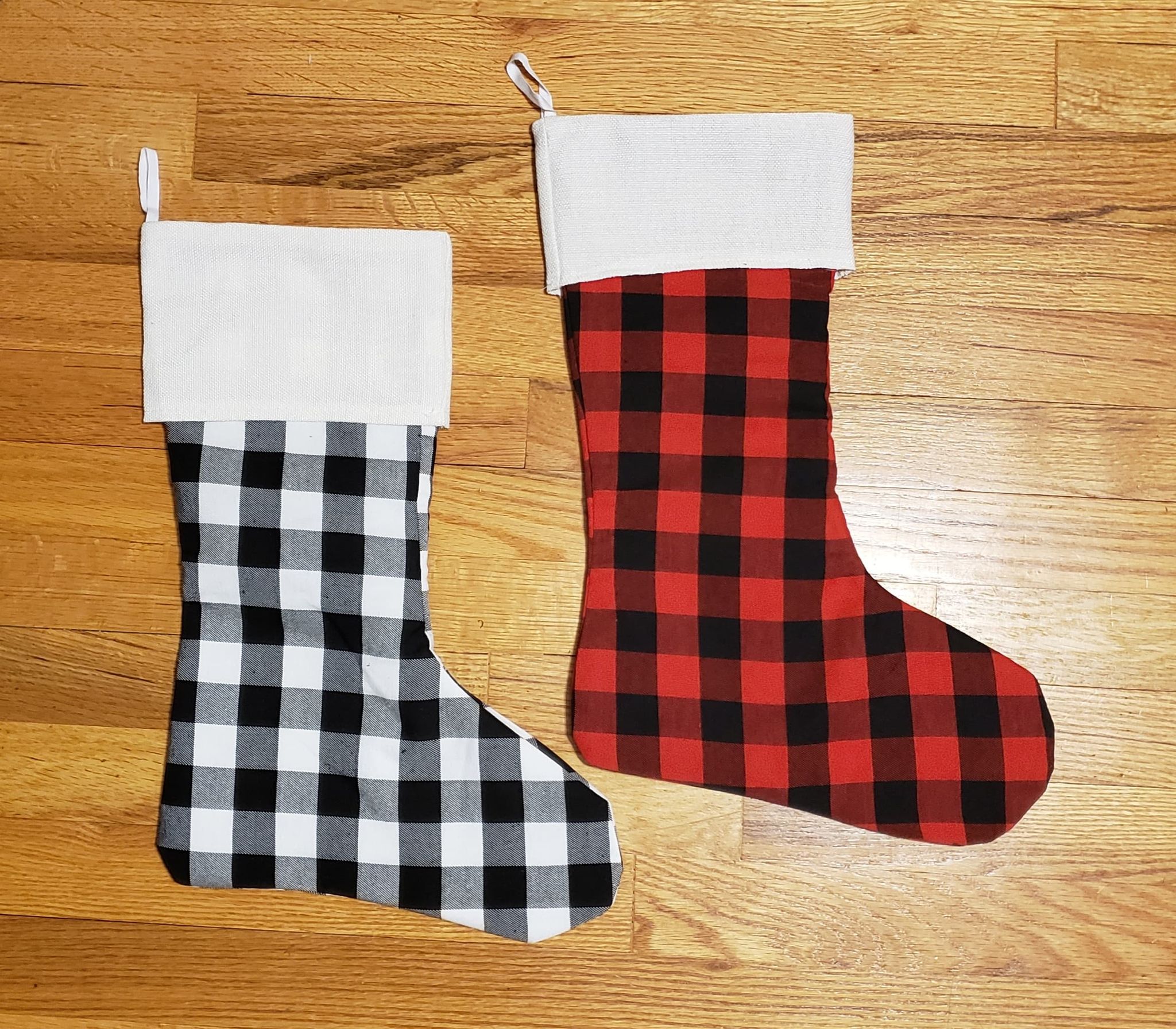 Plaid Stockings , they are great for Sublimation !!! ( Single or bulk buy )