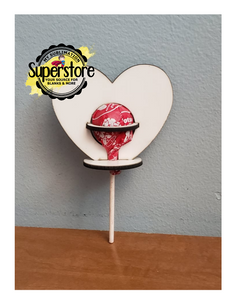 Heart cut out for lollipops  - 1pc or 10pc option