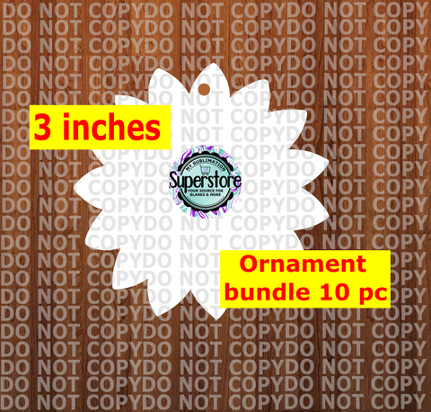 Sunflower - WITH hole - Ornament Bundle Price