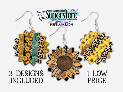 Digital Download - 3pc sunflower design - made for our blanks