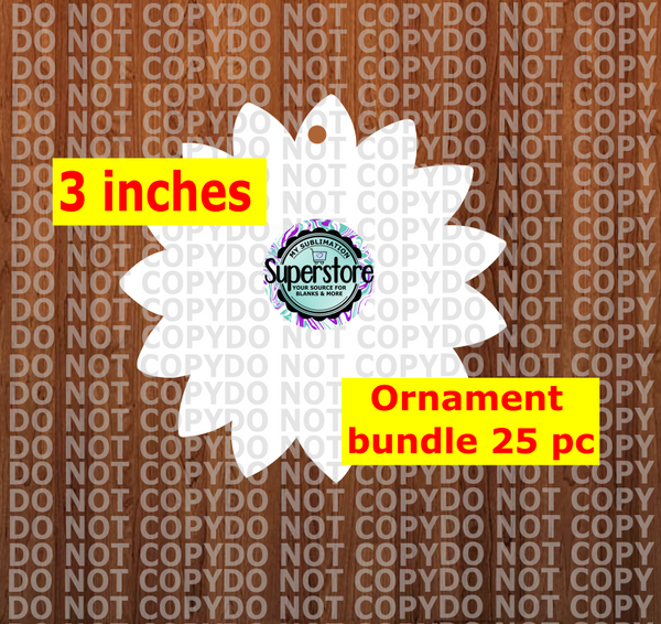 Sunflower - WITH hole - Ornament Bundle Price