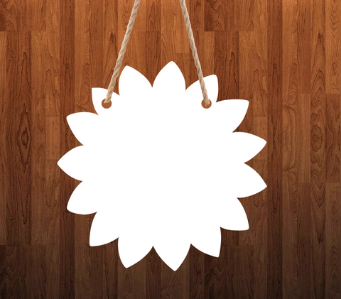 18 inch Sunflower Door  - Wall Hanger -  Sublimation Blank