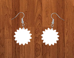 Sunflower earrings size 1.5 inch - BULK PURCHASE 10pair
