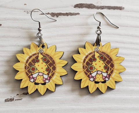 (Instant Print) Digital Download - Sunflower gnome design - made for our blanks