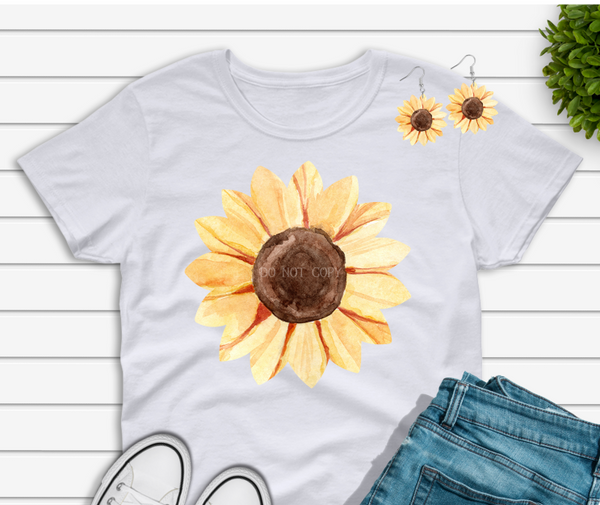 Digital download - Watercolor sunflower  - made for our sub blanks