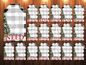 (Instant Print) Digital Download - 18pc tag designs - made for our sublimation blanks
