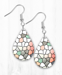 (Instant Print) Digital Download - Stain glass tear drop design - made for our blanks