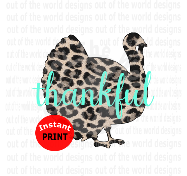 Thankful Turkey (Instant Print) Digital Download