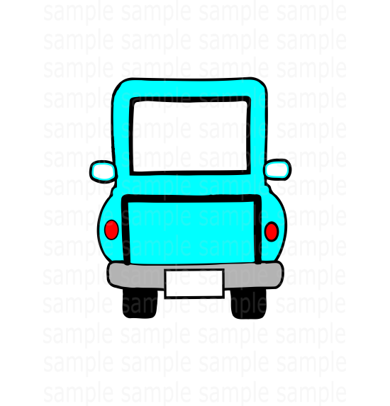 (Instant Print) Digital Download - Tiki blue truck