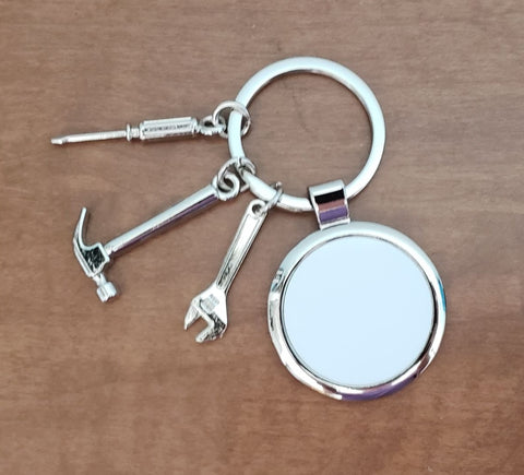 Tool keychain with sublimation disc - 1 for $2.50 or 10 for $20