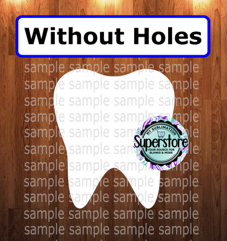Tooth - withOUT holes - Wall Hanger - 5 sizes to choose from - Sublimation Blank