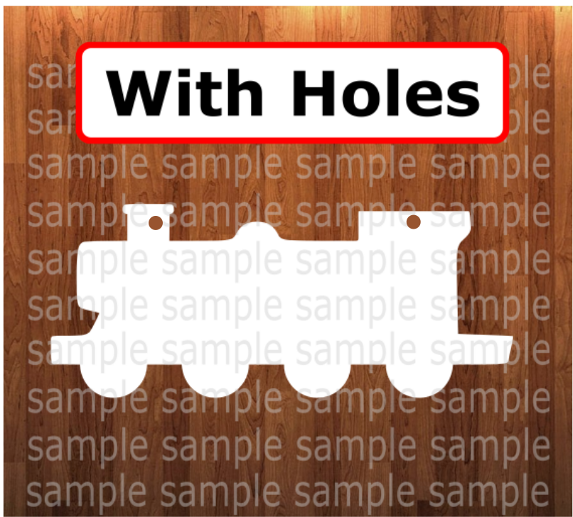 With holes - Train shape - 6 different sizes - Sublimation Blanks