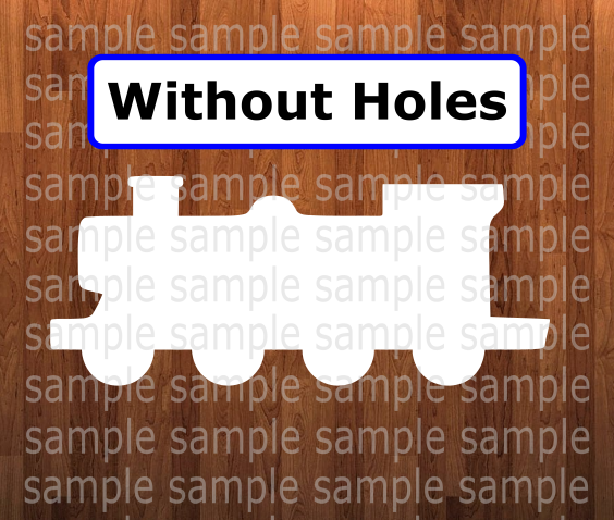 WithOUT holes - Train shape - 6 different sizes - Sublimation Blanks